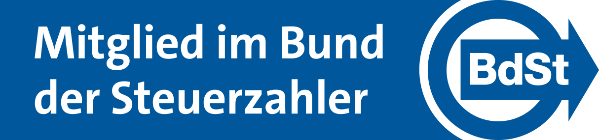 Logo Mitglied im Bund der Steuerzahler